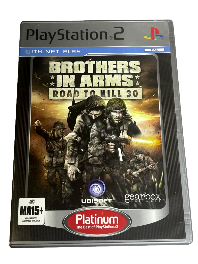 Brothers in Arms Road to Hill 30 PS2 (Platinum) PAL *No Manual* (Preowned)