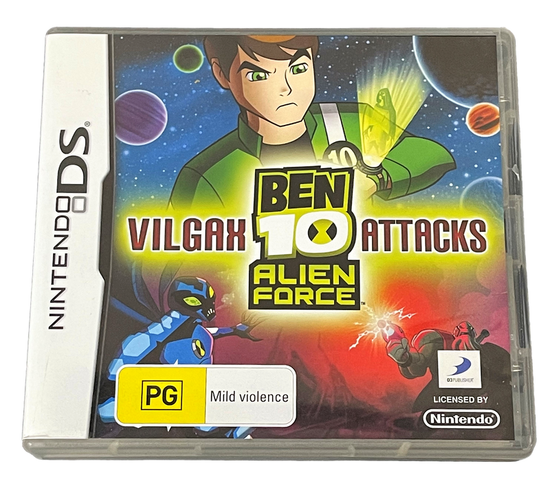 Ben 10 Alien Force Vilgax Attacks Nintendo DS 2DS 3DS Game *Complete* (Pre-Owned)