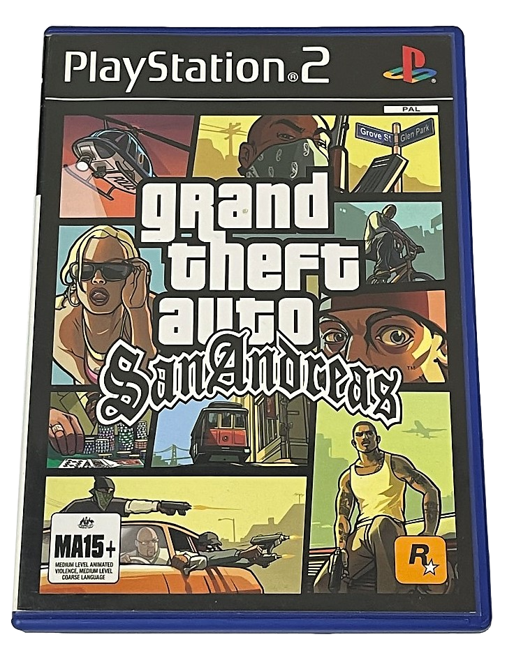 Grand Theft Auto San Andreas PS2 PAL *No Manual or Map* (Preowned)