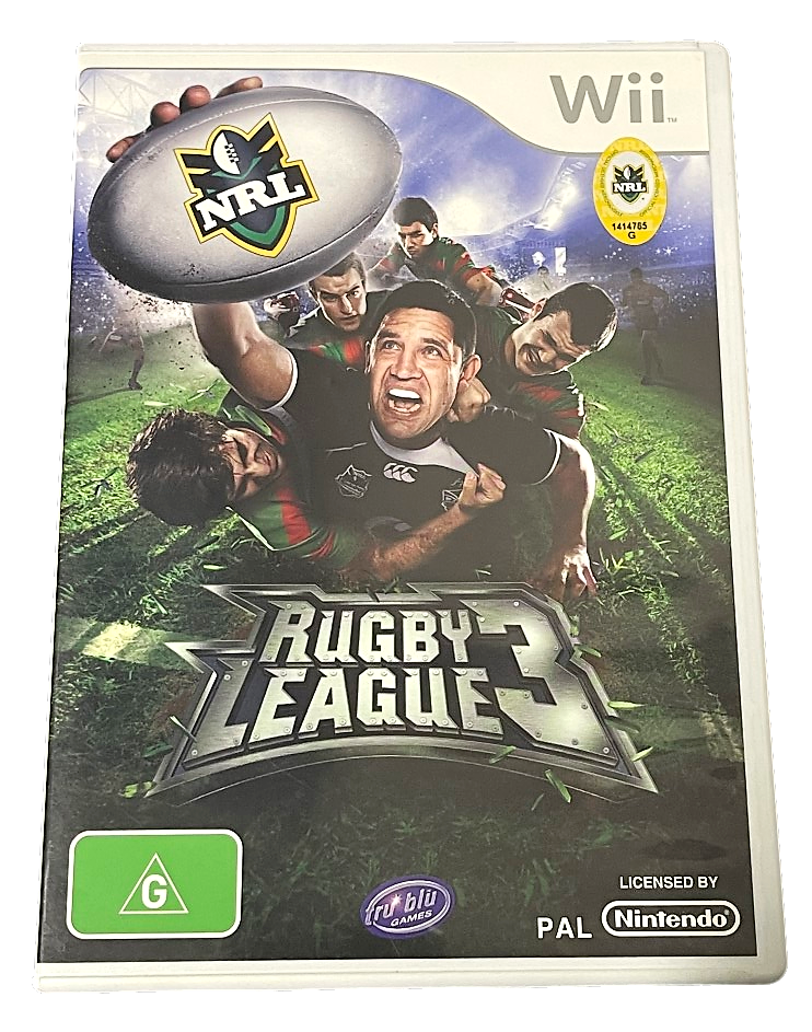 NRL Rugby League 3 Nintendo Wii PAL *Complete*(Preowned)
