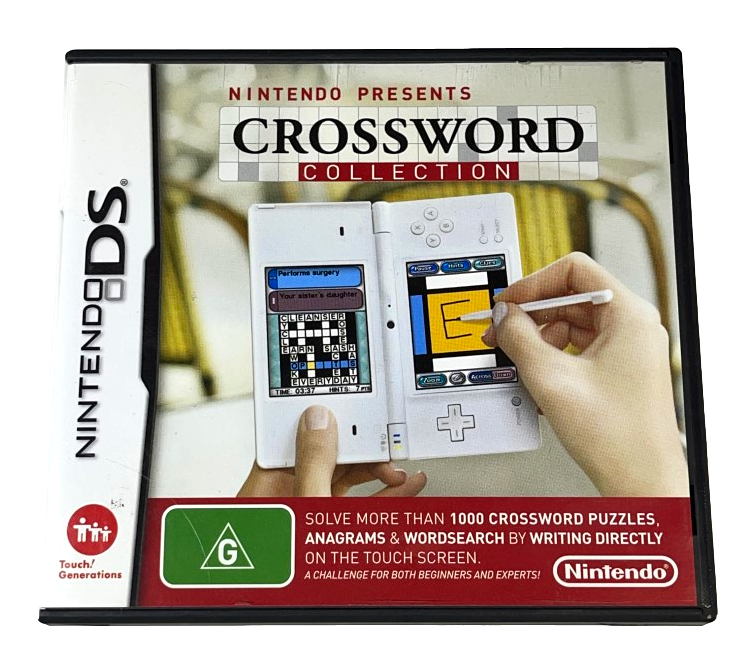 Crossword Collection Nintendo Present: Nintendo DS 2DS 3DS Game *Complete* (Pre-Owned)