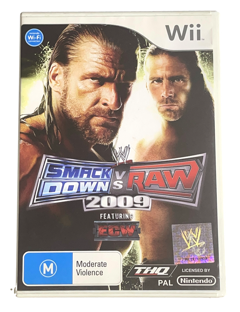 Smack Down Vs Raw 2009 Nintendo Wii PAL *Complete*(Preowned)