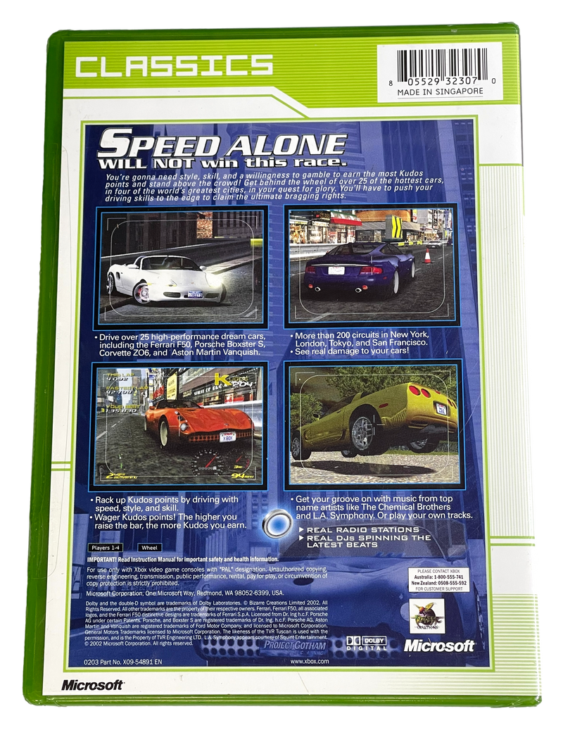 Project Gotham Racing Xbox Original PAL *Brand New*
