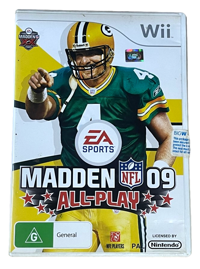 Madden NFL 09 All Play Nintendo Wii PAL *Complete* (Preowned)