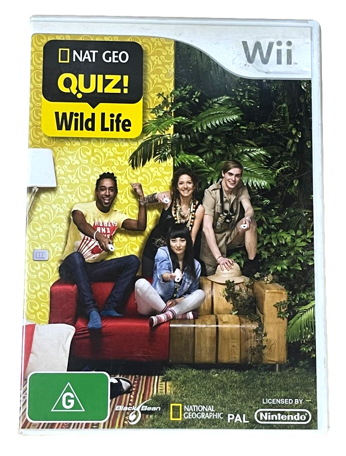 Nat Geo Quiz Wild Life Nintendo Wii PAL *Complete* (Pre-Owned)