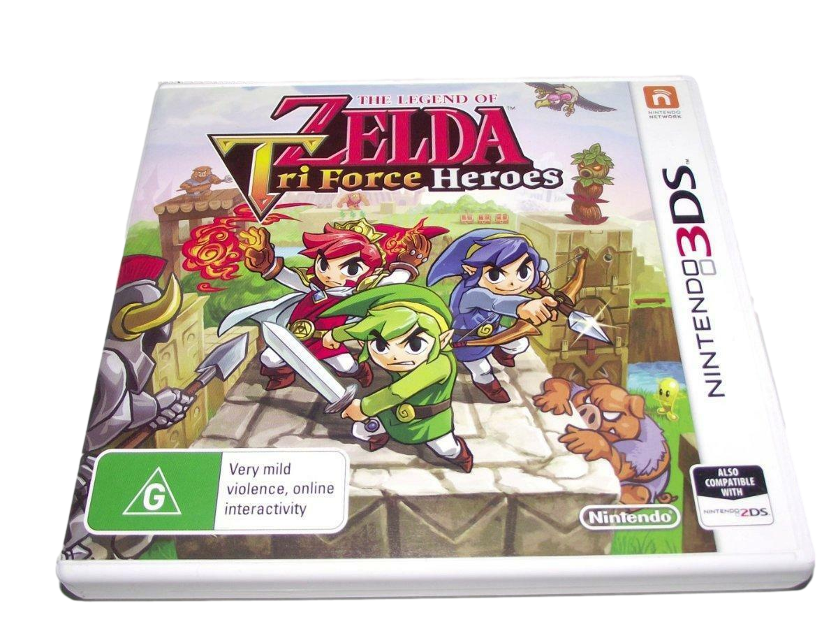 Zelda Tri Force Heroes Nintendo 3DS 2DS Game *Complete* (Preowned)