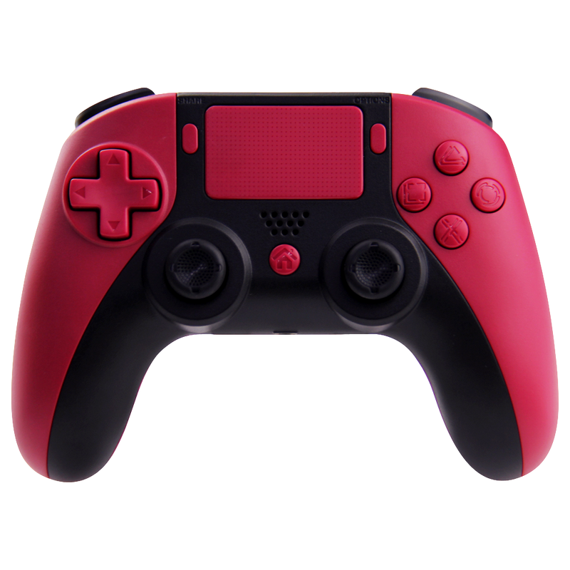 Bluetooth Wireless Controller For PS4 and PC - Red  (PS5 Design)