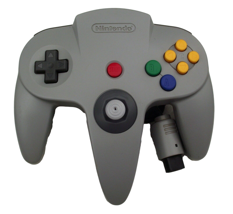 Genuine Nintendo 64 N64 Grey Controller Refurbed Toggle Original (Preowned)