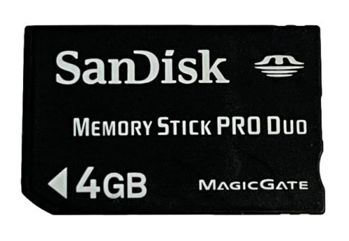 Sandisk 4GB Sony PSP Memory Stick Pro Duo Memory Card Camera Memory Genuine (Preowned)